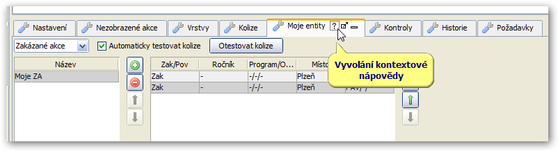 Kontextová nápověda