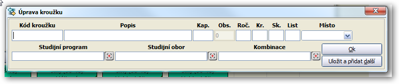 Nástroj pro hledání kroužků