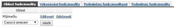 Oblast funkcionality