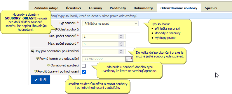 Dokumenty pro studenty