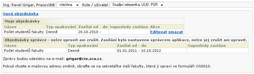 Základní obrazovka