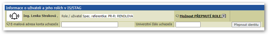 Přístup referentek k e-přihlášce uchazečů